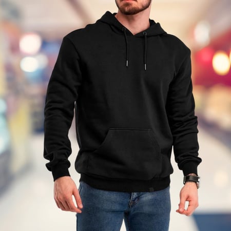 Moletom Unissex Capuz Blusa De Frio Algodão Canguru Casaco