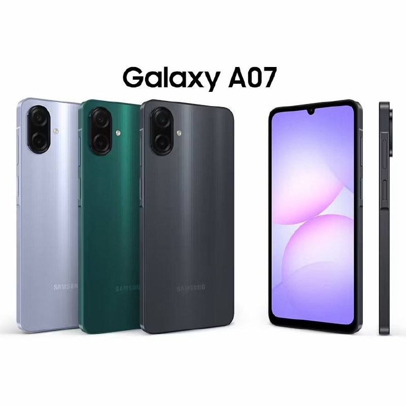 Celular Galaxy A07 Tela 6.7 128GB 4G 90Hz Câmera Dupla 50MP Violeta Samsung