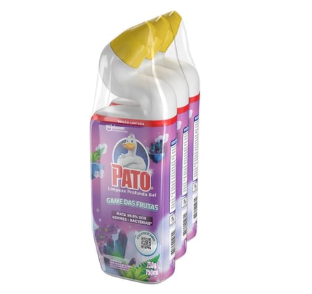 Pato Limpador Sanitário Kit Game das Frutas, Desinfetante Sanitário, Desodorizador Sanitár...