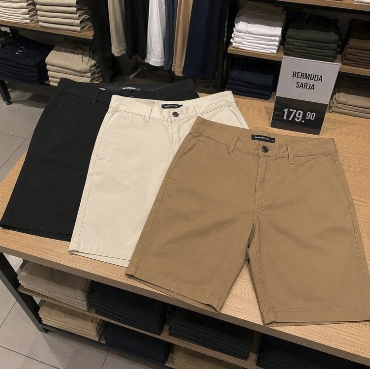 Kit 3 Bermuda Masculina Sarja Short Jeans Social Brim Lisa