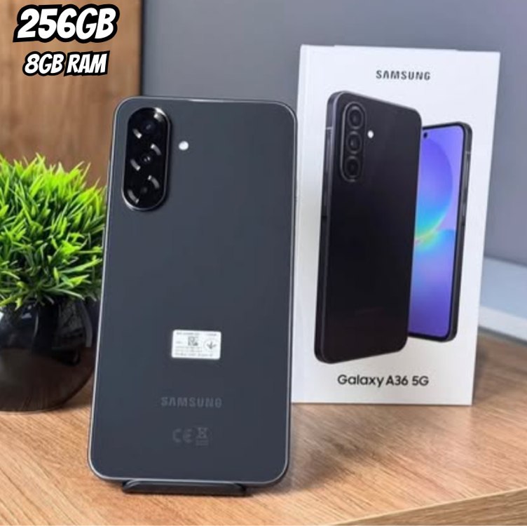 Celular Samsung Galaxy A36 5G 256GB, 8GB RAM, Recursos AI (Preto)
