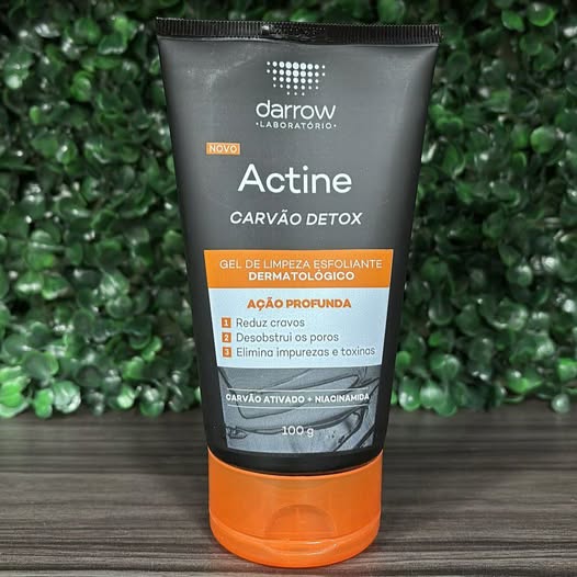 DARROW ACTINE CARVÃO DETOX GEL DE LIMPEZA ESFOLIANTE DERMATOLÓGICO