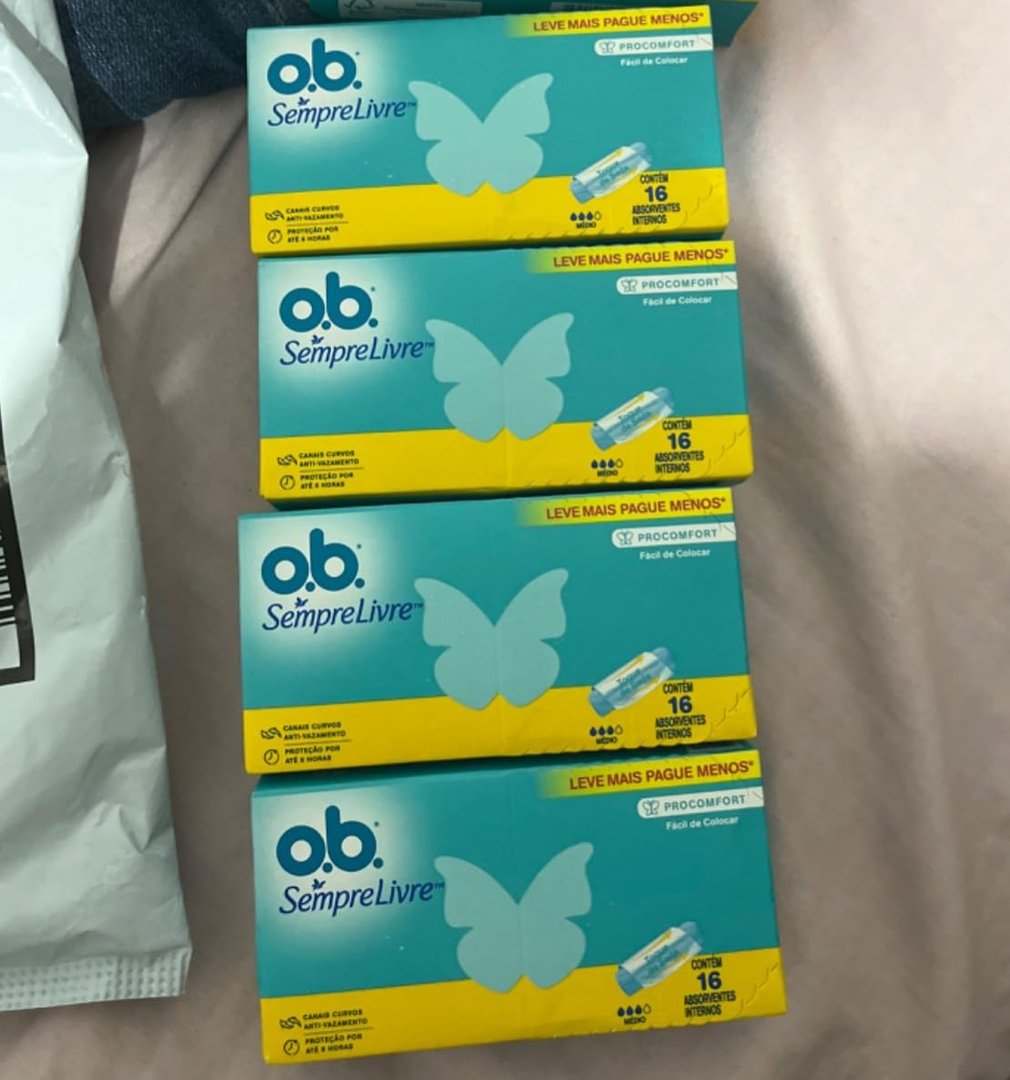 Absorvente Interno O.B. SEMPRE LIVRE MÉDIO - 16 unidades