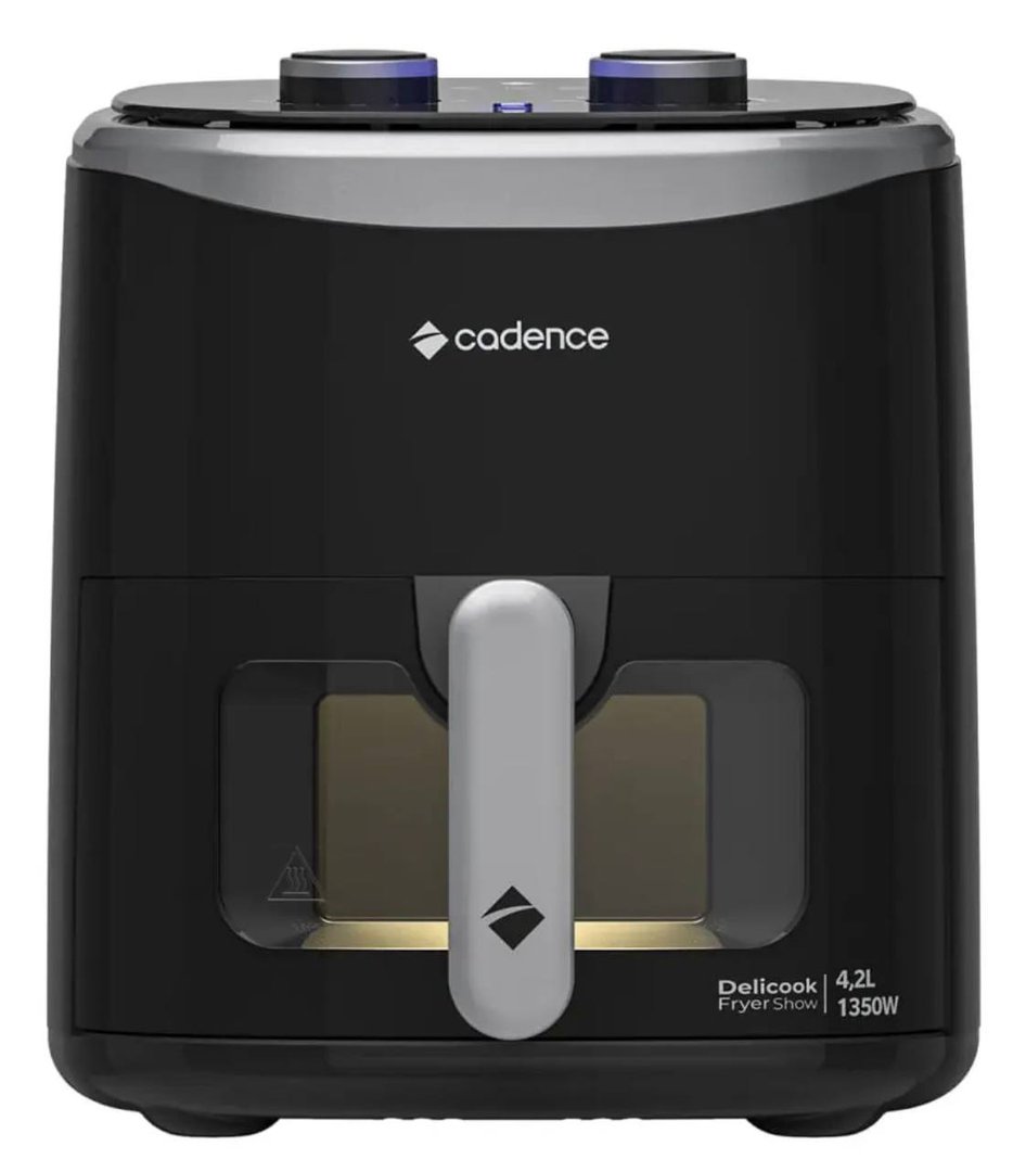 Fritadeira Sem Óleo 4,2l Cadence Com Visor Delicook Fryer Sh 127v