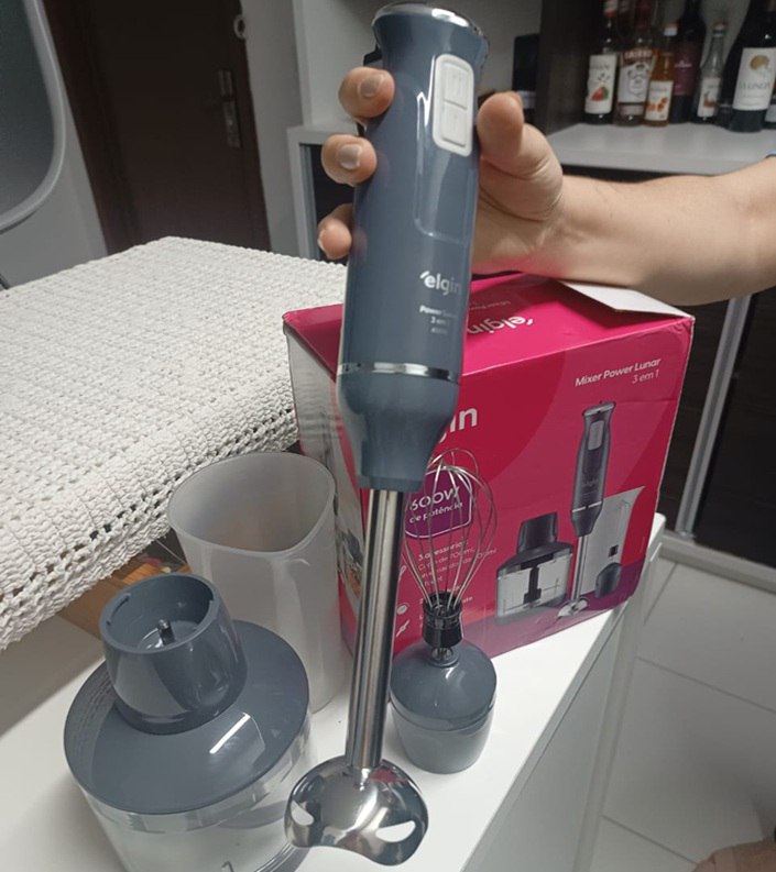 Mixer 3 em 1 Elgin Lunar Power Aste Inox 600w Cinza - 220v