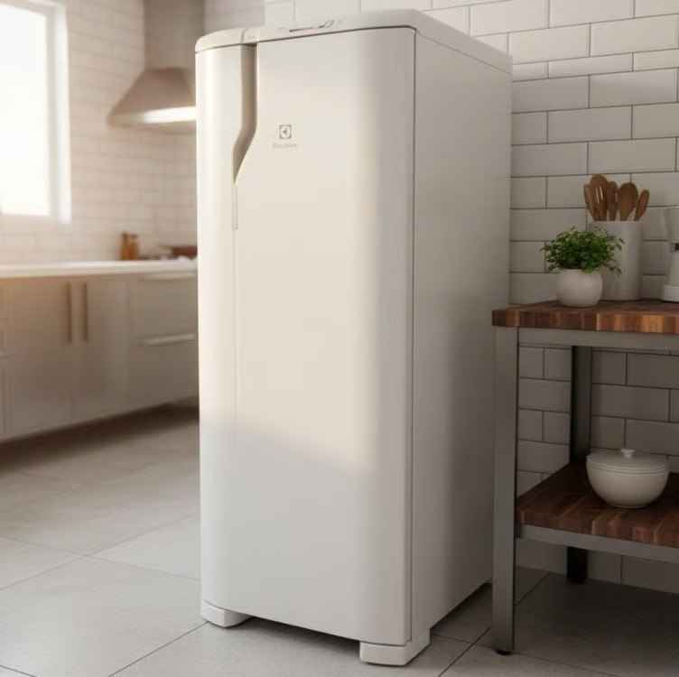 🤓Geladeira Electrolux Cycle Defrost 240L Degelo Prático Uma Porta Branca RE31 127v