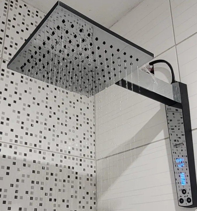 Chuveiro Lorenzetti Acqua Century Digital 220v 7500w Preto Cromado - 220v