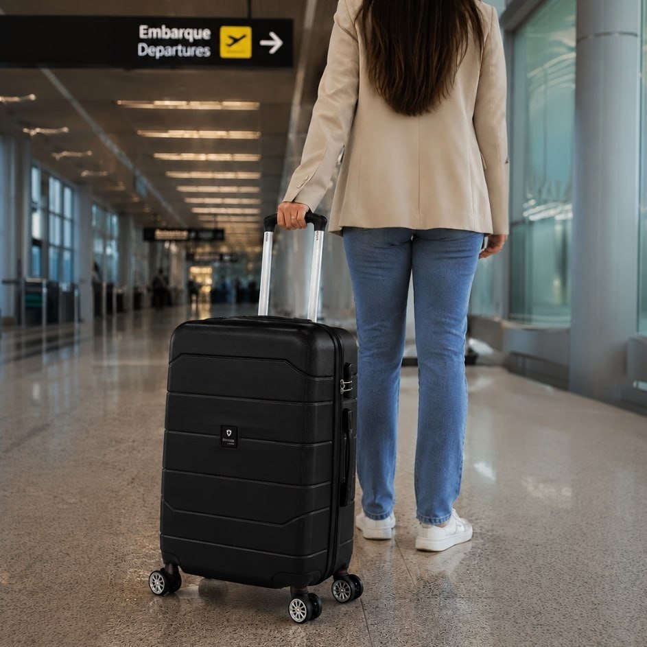 Mala De Viagem 23kg Média Londres Swiss Move Preto