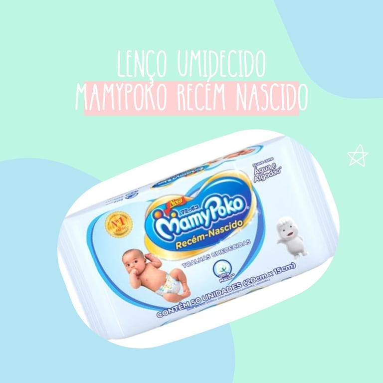 Lnço umedecido mamypoko recém nascido