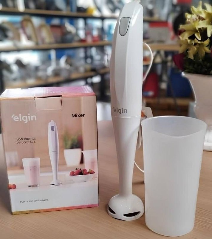 Mixer de Mão 200W Elgin Compacto e Leve, ergonômico e fácil de limpar Branco 110v
