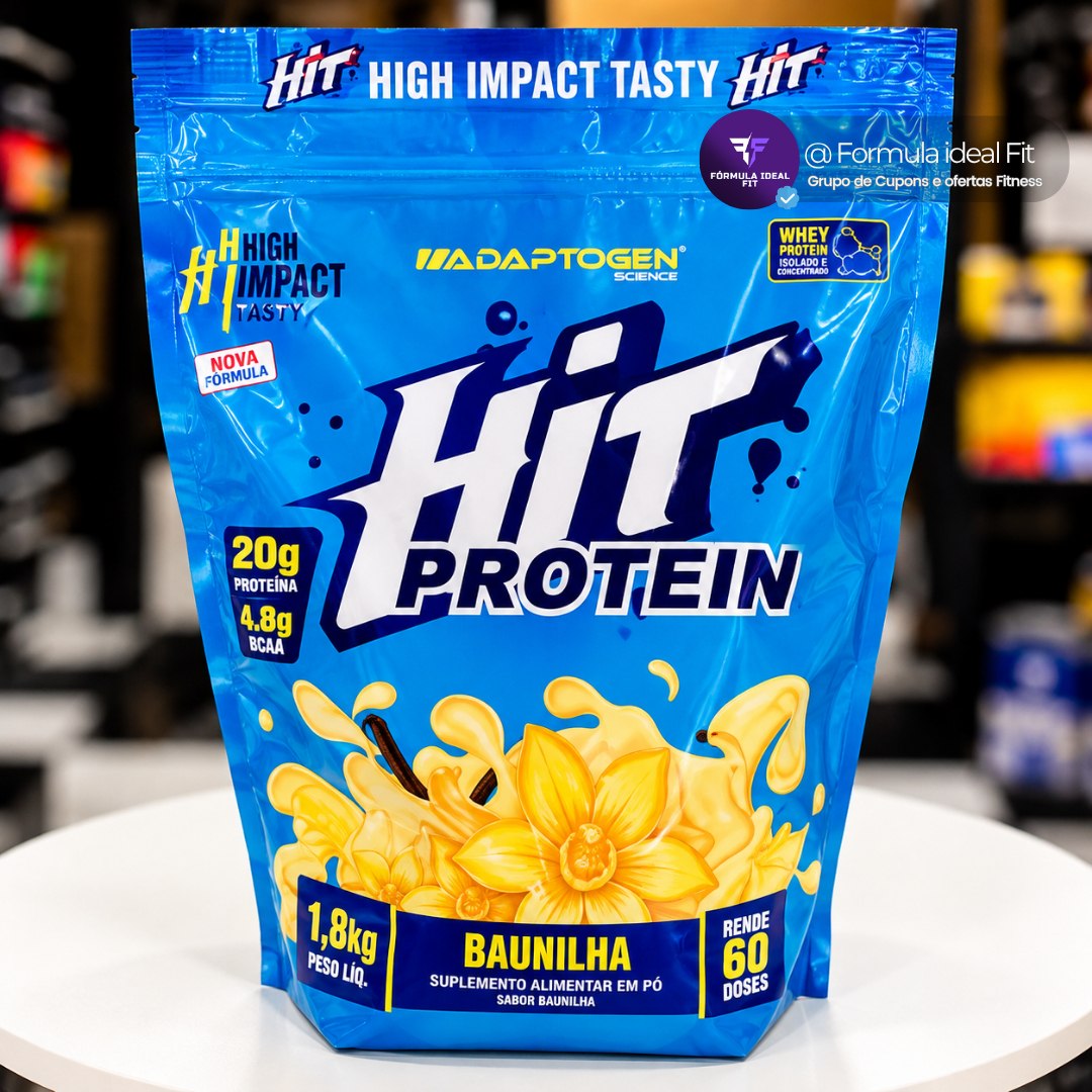 HIT Protein (900g) Sabor Baunilha – Adaptogen Scinece | 20G Proteina por dose