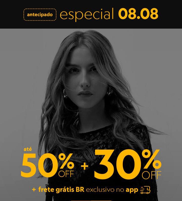 🚨ANTECIPAÇÃO 8DO8 NO AR! 🚨 ✅ Até 50% OFF em produtos selecionados + 30% OFF EXTRA com o CUPOM