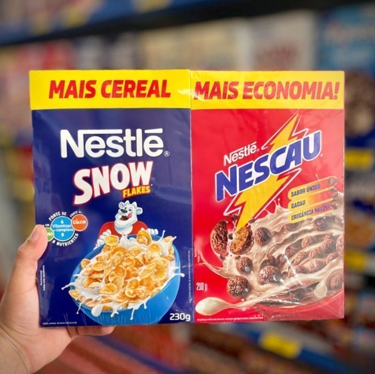 Kit Cereal Matinal Chocolate Nescau 210g + Snow Flakes 230g Mais Economia