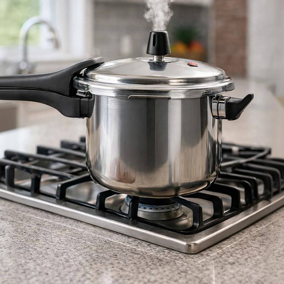 Panela De Pressão Fechamento Externo 4,5l Polido Nacional Polida