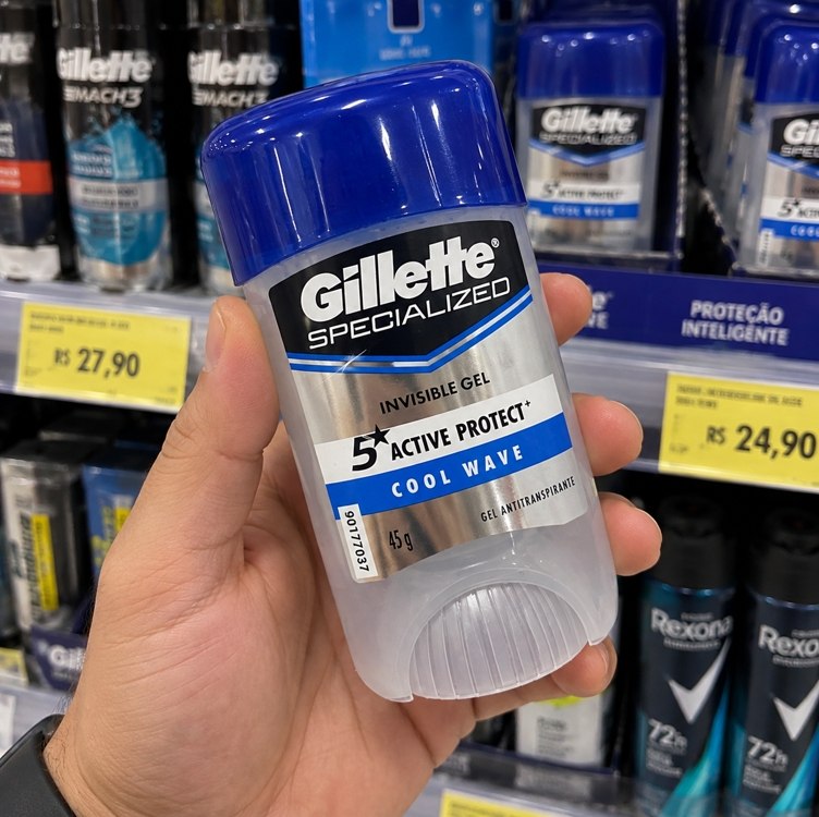 Gillette Desodorante Antitranspirante em Gel Cool Wave 45 g
