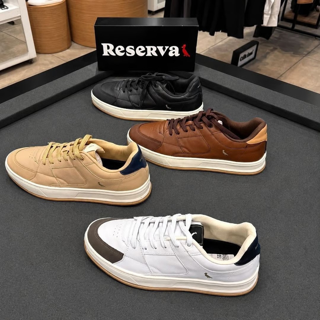🤓Tênis Reserva Roma Masculino Casual Cano Baixo Elegante
