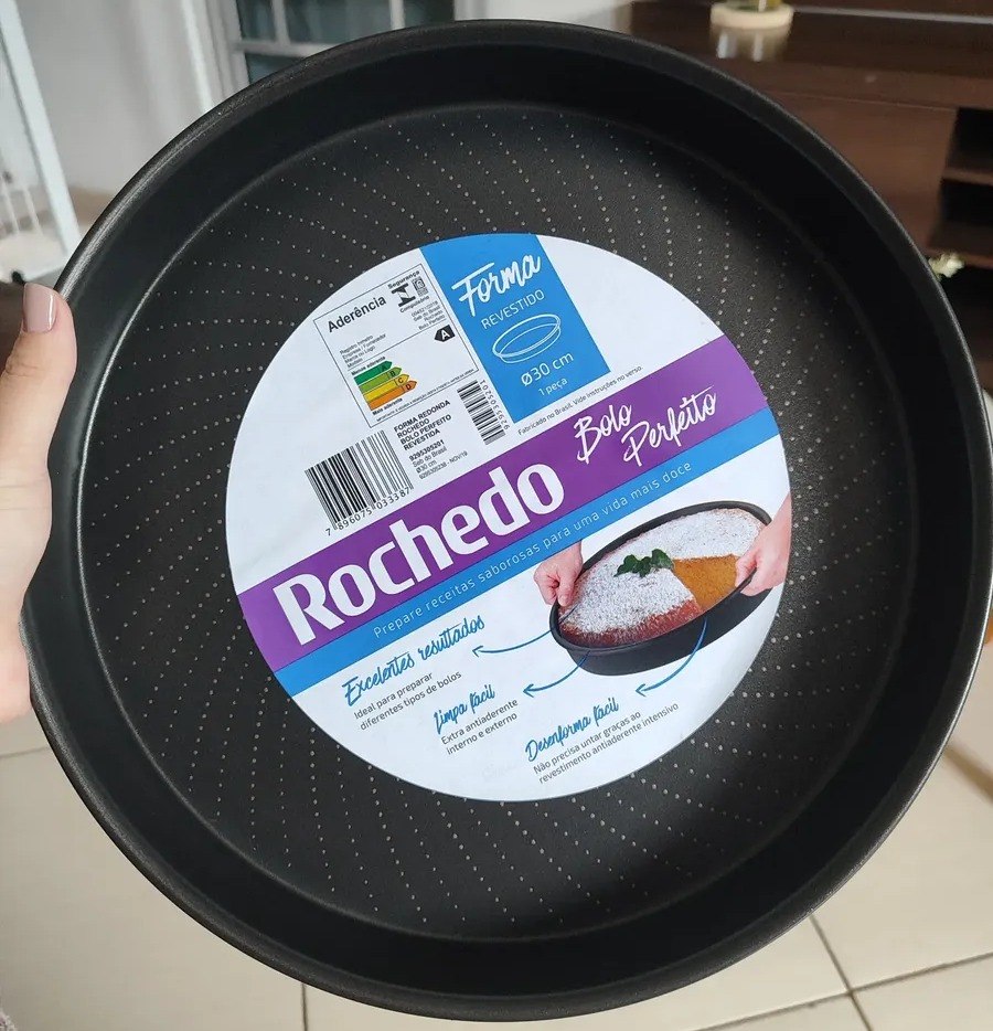 Forma para Bolo Rochedo Bolo Perfeito Alumínio Antiaderente Redonda