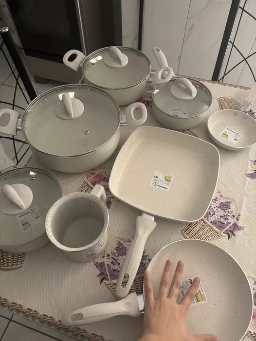 Jogo de Panelas Antiaderente Cerâmica Ibiza 8 Peças Casambiente