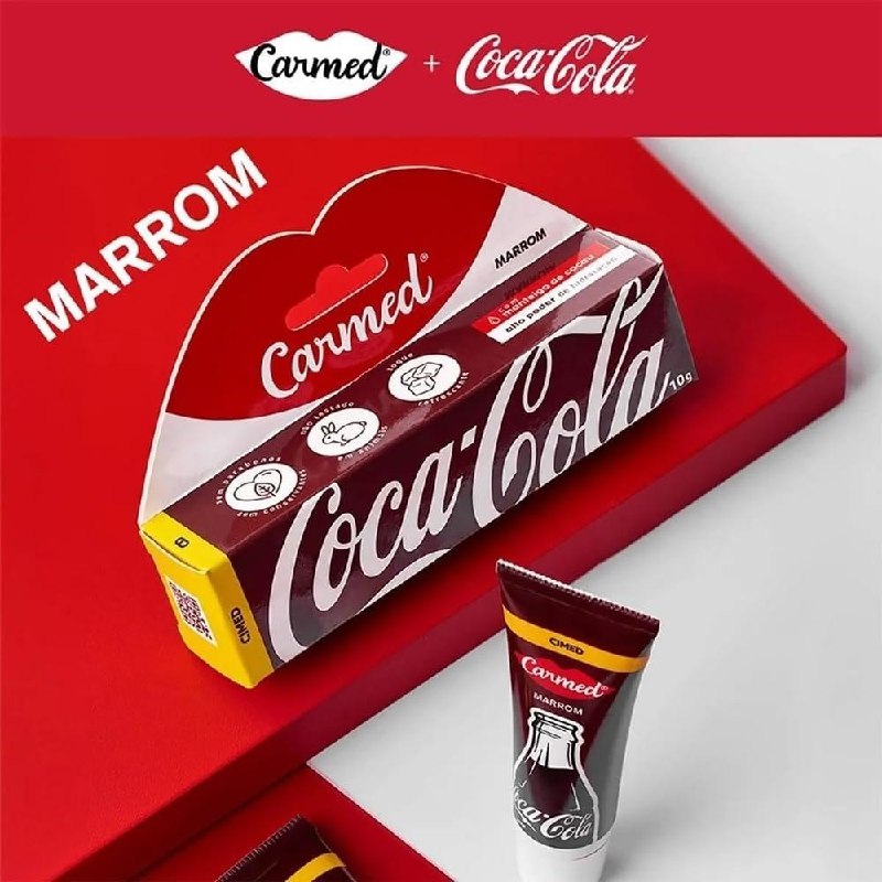 Hidratante Labial Carmed Coca Cola Marrom 10g