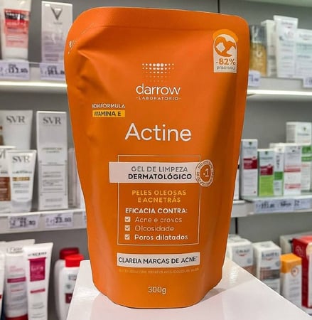 Gel De Limpeza Facial Actine Em Refil Com Vitamina C 300g Darrow