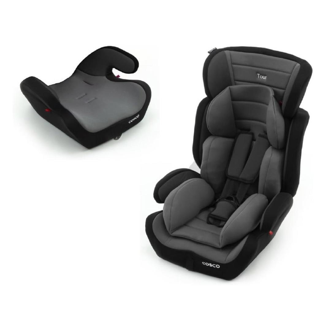 Cosco Kids, Cadeirinha Tour, 9 a 36 Kg, Cinza e Preto