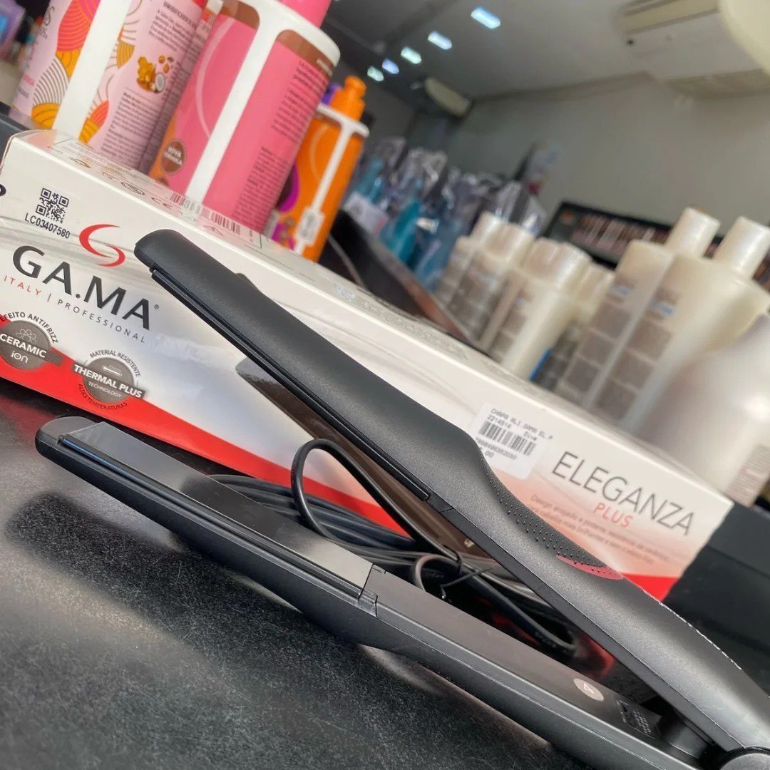 Prancha De Cabelo Gama Italy Eleganza Plus Preto 127/220v
