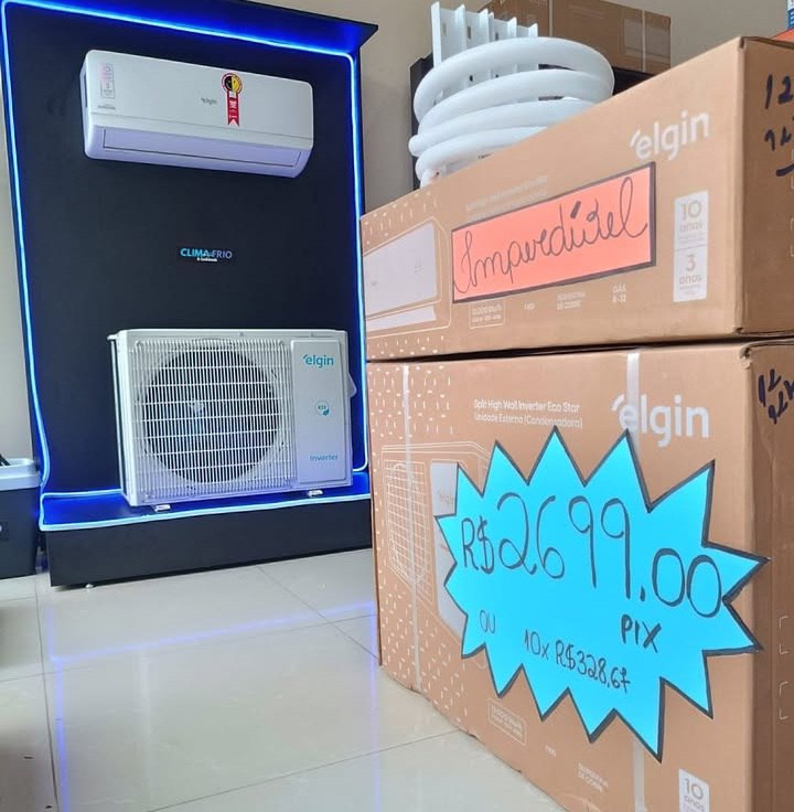 🤓Ar Condicionado 12000 Btus Elgin Inverter Eco Ii Wi-fi 220v Branco 220v