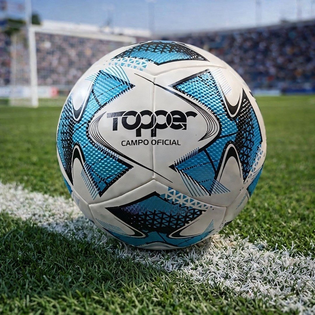 Bola De Futebol Para Campo 22 I Topper Cor Branco/verde Mar/preto