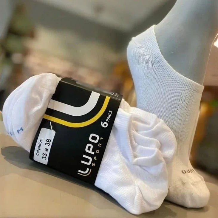 Kit 6 Pares Meias Original Lupo Sapatilha Academia Atacado