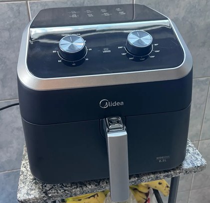 🤓Fritadeira Midea Air Fryer 8,5L, design com dois botões, ampla faixa de temperatura de 8...