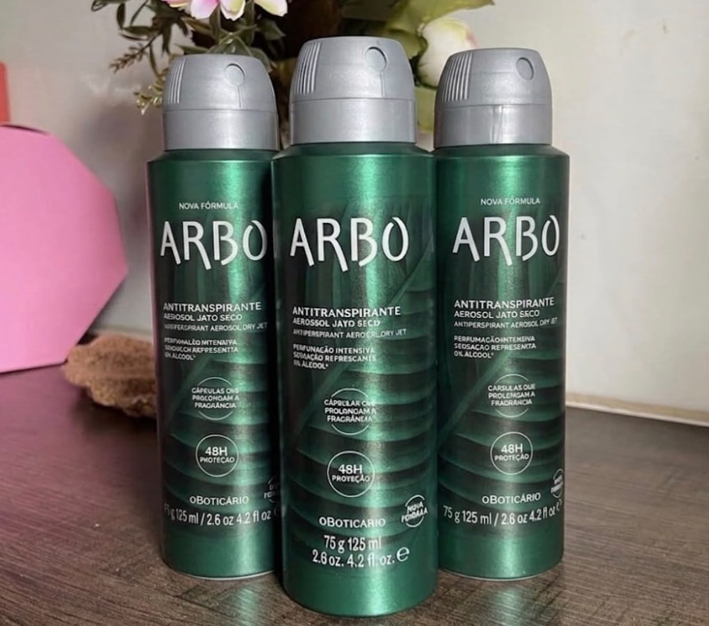 Kit Arbo: Desodorante Antitranspirante 75g (3 Unidades) Fragrância Fougère Fresco
