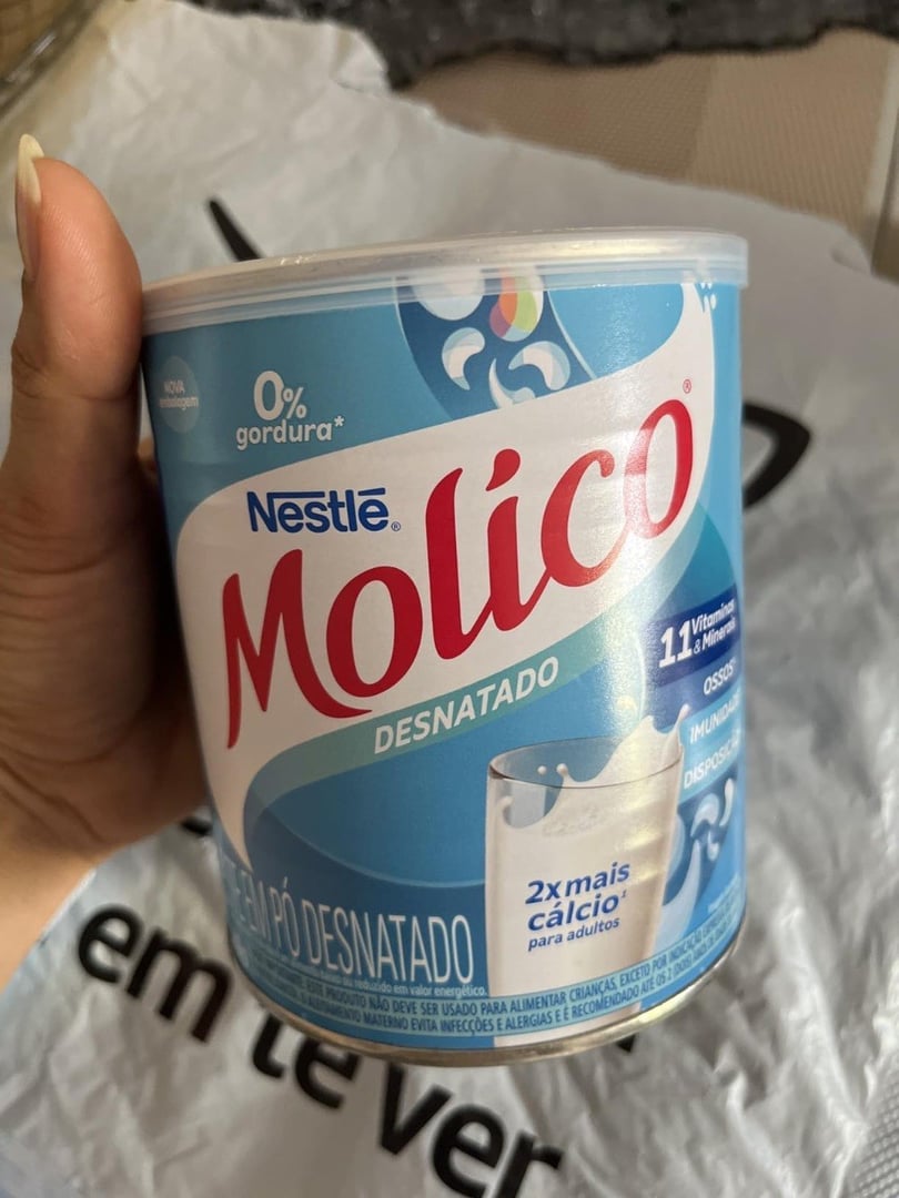 🤓Leite em Pó MOLICO Desnatado 280g | Total Cálcio, Sabor