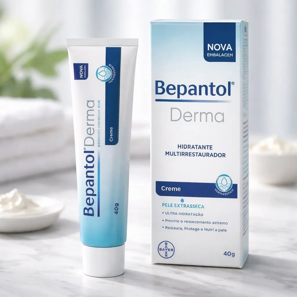 Bepantol Derma Hidratante Multirrestaurador para Pele Seca, 40g