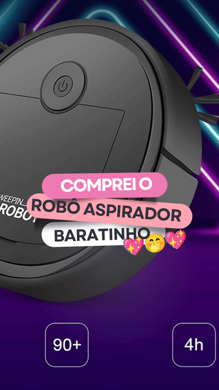 Comprei o robô aspirador baratinho 