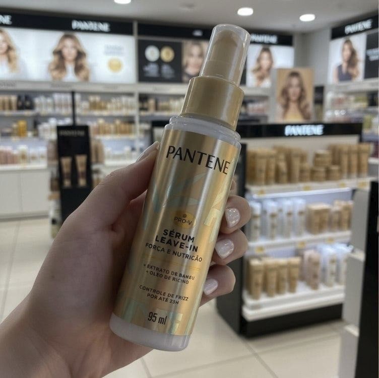 Pantene Sérum Leave-in Bambu Força e Nutrição, Controle de Frizz por até 72 horas, Não pesa no cabelo, 95ml