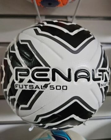 Bola Penalty Matis XXIV Futsal Branca e Preta 4