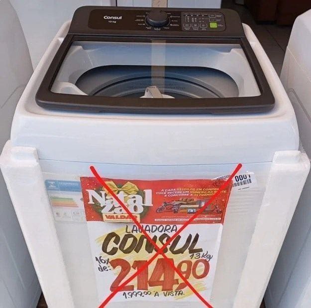 Lavadora de Roupas Consul 13kg Cesto Inox 12 Programas - 110v/220v