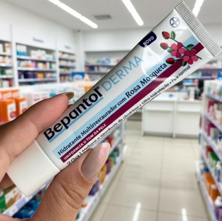 Bepantol Derma Rosa Mosqueta, Pele Normal a Seca, Hidratante Multirrestaurador Hipoalergênico, 20g