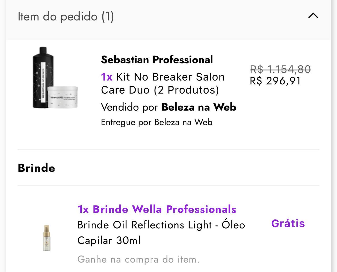 Kit Sebastian Professional No Breaker Salon Care Duo (2 Produtos)