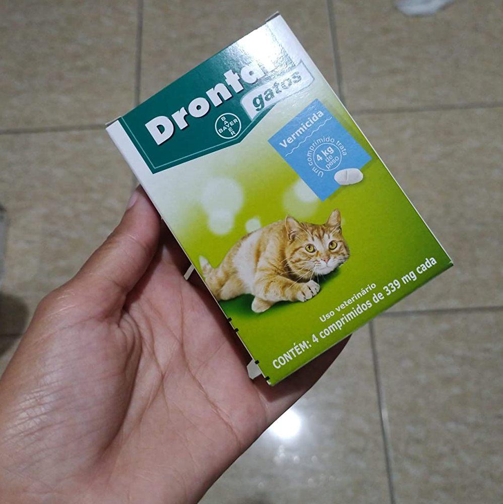 Vermífugo Bayer Drontal para Gatos de até 4kg - 4 Comprimidos
