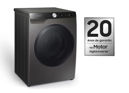 Lava e Seca Samsung 11KG Inverter INOX 3 em 1, Água Q/F (WD11T/220v)