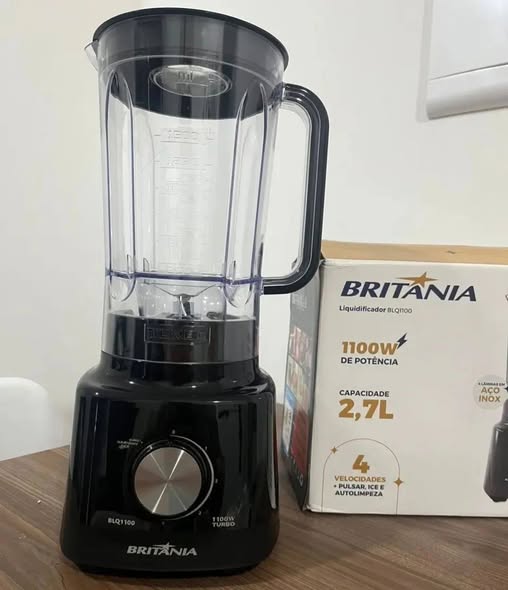 🤓Liquidificador Britânia Blq1100 1100w Preto Preto