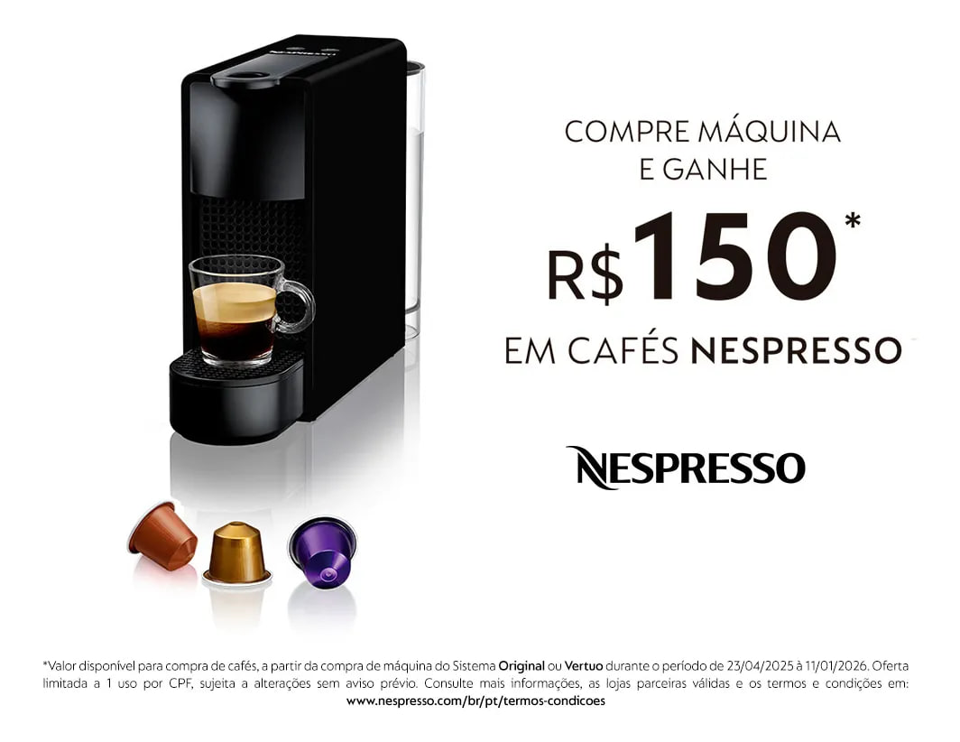 Cafeteira Nespresso Essenza Mini Preta