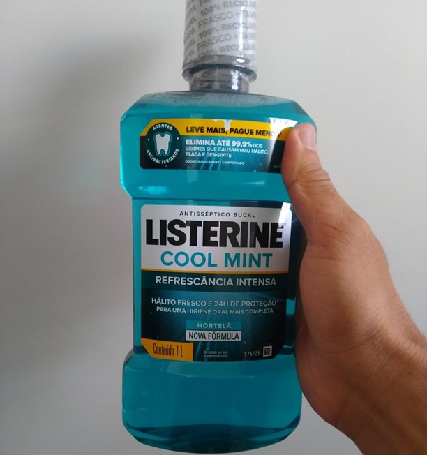 Listerine Cool Mint Enxaguante Bucal Refrescancia Intensa - 1000ml