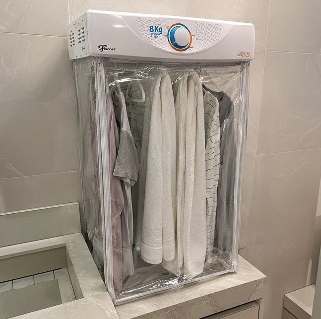 Secadora de Roupas de Parede Fischer Super Ciclo 8kg Branca - 220v
