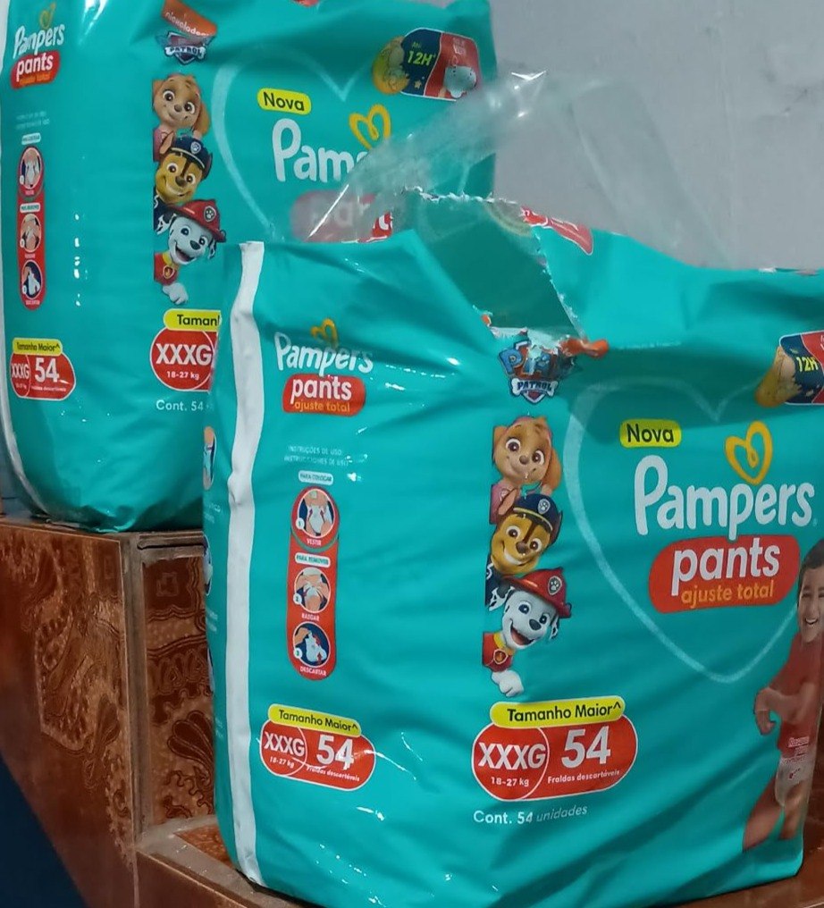 Pacote de Fralda Pampers Pants Ajuste Total Tam. XXXG - 108 Unidades