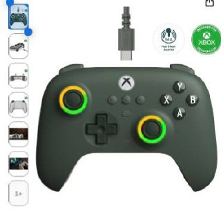 8Bitdo Ultimate C Wired Controller for Xbox with Hall Effect Joysticks and Triggers, RGB L...