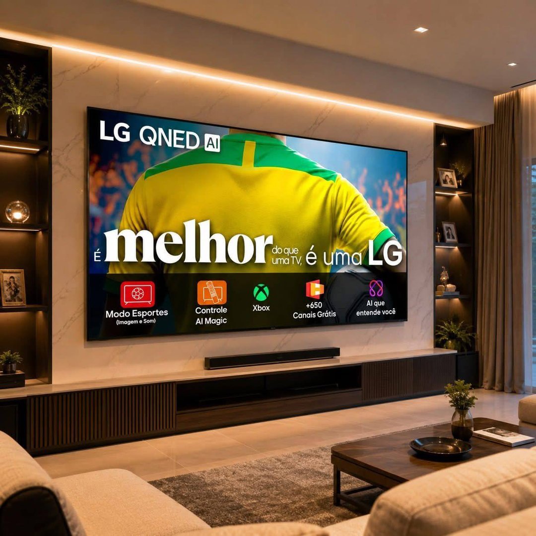 Smart Tv 4k 86 LG Qned73 Portal De Games Processador Ai 7 Ger8 4k Super Upscaling Google Cast Integrado Controle Ai Magic Webos 25 Modo Esportes Alerta De Esportes