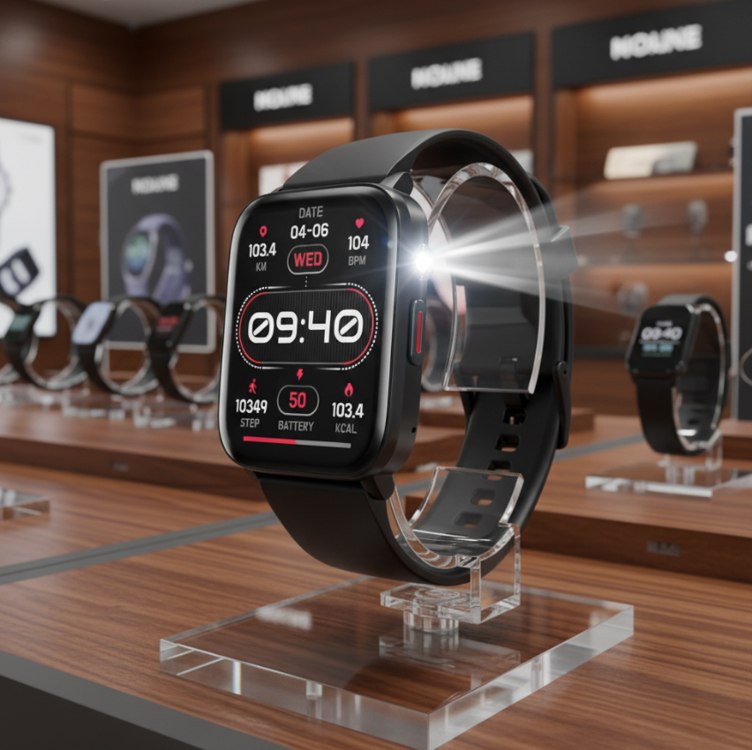 Smartwatch com Tela Sensível ao Toque 1,83", Bluetooth 5.2, Resistente à Água IP68, Bateri...