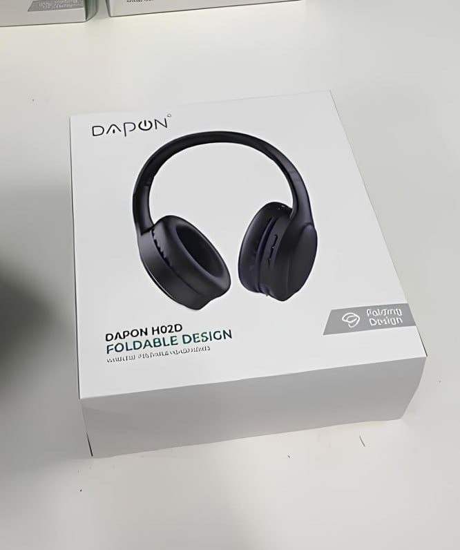 Fone De Ouvido Headphone Dapon H02d Bluetooth 5.1 Over-ear 22 Horas De Bateria Cor Preto